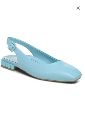 Vionic Delphine Baby Blue Slingback Flats Size 5